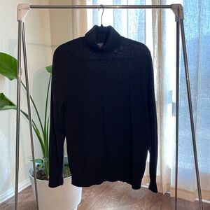 H&M Black Slimfit Turtleneck Sweater